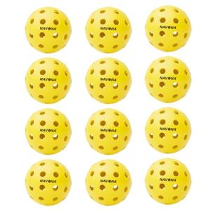 Navona 12-Pack Yellow Outdoor Pickleball Balls