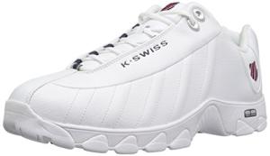 K-Swiss Men's ST329 Pickleball Sneakers, White/Navy/Red