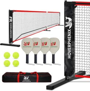 Hoverphenix Portable Pickleball Set with Net