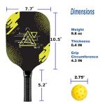 AOPOUL Premium Pickleball Set with 4 Paddles