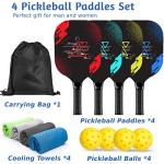 AOPOUL Premium Pickleball Set with 4 Paddles