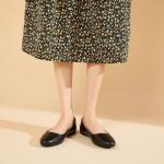 Bubbie Women's Comfortable Black Ballet Flats