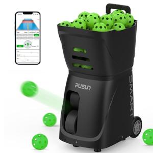 Smart Portable Pickleball Machine with 80+ Ball Capacity