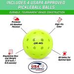 GoSports Classic Pickleball Set with 4 Paddles