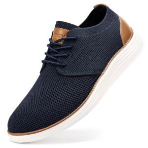 VILOCY Men's Lightweight Casual Dress Sneakers - Navy
