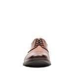 Clarks Men's Dark Tan Leather Oxford Shoes