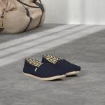 TOMS Women's Navy Recycled Cotton Slip-On Sneakers