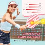 Lightweight Fiberglass Pickleball Paddles Set of 2