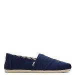 TOMS Women's Navy Recycled Cotton Slip-On Sneakers