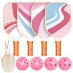 Pickleball Paddles Set with Balls and Bag