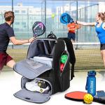 GOBUROS Pickleball Backpack for 4 Paddles