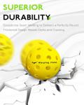 Warping Point Outdoor Pickleball Balls - 4 Pack