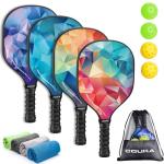 Oguka Pickleball Paddle Set with Balls and Towels