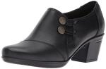 Clarks Women's Emslie Warren Black Slip-On Loafer