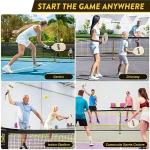 Portable Regulation Pickleball Net with Wheels