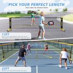 Fostoy Portable Pickleball Net Set with Paddles