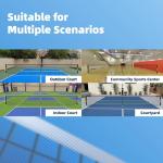 Portable 22ft Pickleball Net Set with Paddles