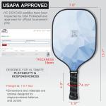 USAPA Approved Pickleball Paddles Set with Bag