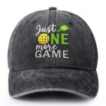 Adjustable Gray Pickleball Cap for Men and Women