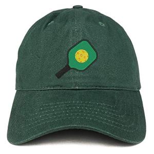 Embroidered Pickleball Dad Hat - Hunter Green