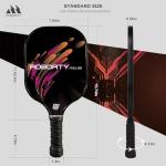 AOBORTY 4-Pack Pickleball Paddle Set with Balls