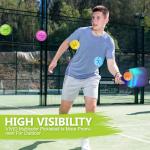 Navona 12-Pack Colorful Outdoor Pickleball Balls