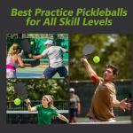 Arewyt Neon Green Pickleball Balls 6 Pack