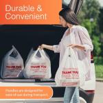 White Plastic Bags for Pickleball Gear (350 Count)