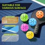 Navona 12-Pack Colorful Outdoor Pickleball Balls