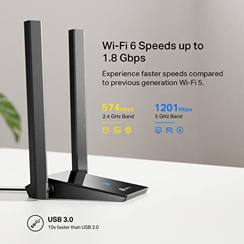 TP-Link AX1800 Wi-Fi 6 USB Adapter for PC