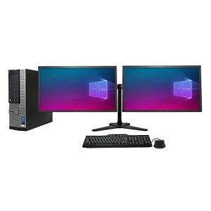 Dual 22" Monitors with Dell OptiPlex i5 Desktop PC