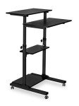 Mobile Height Adjustable Stand-Up Desk Cart