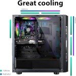 RGB Gaming PC with Ryzen 5 and Radeon Graphics