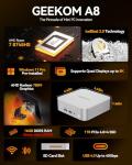 GEEKOM A8 Mini PC with Ryzen 7, 32GB RAM
