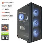 CyberpowerPC Wyvern Gaming PC - Ryzen 5, RTX 4060