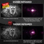 Rechargeable 850nm Infrared LED Flashlight for Night Vision