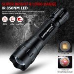 Rechargeable 850Nm IR Flashlight for Night Vision