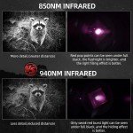 Rechargeable 850Nm IR Flashlight for Night Vision