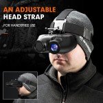Head-Mounted Digital Infrared Night Vision Goggles Binoculars for 100% Darkness