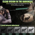 Infrared Night Vision Binoculars for Total Darkness