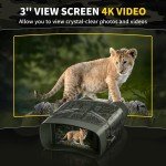 Infrared Night Vision Digital Binoculars for Surveillance