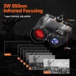 8X Zoom Infrared Night Vision Hunting Goggles