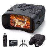36MP 4K Night Vision Binoculars with 5x Zoom