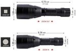 Zoomable Infrared Flashlight for Night Vision Hunting