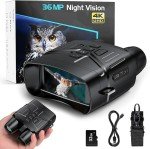 36 MP 4K Night Vision Binoculars for Hunting