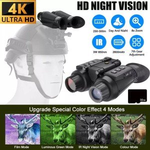 4K Night Vision Hunting Binoculars with Infrared