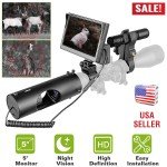 Night Vision Rifle Scope with 5" Display
