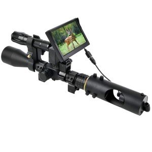 Night Vision Rifle Scope with 5" Display