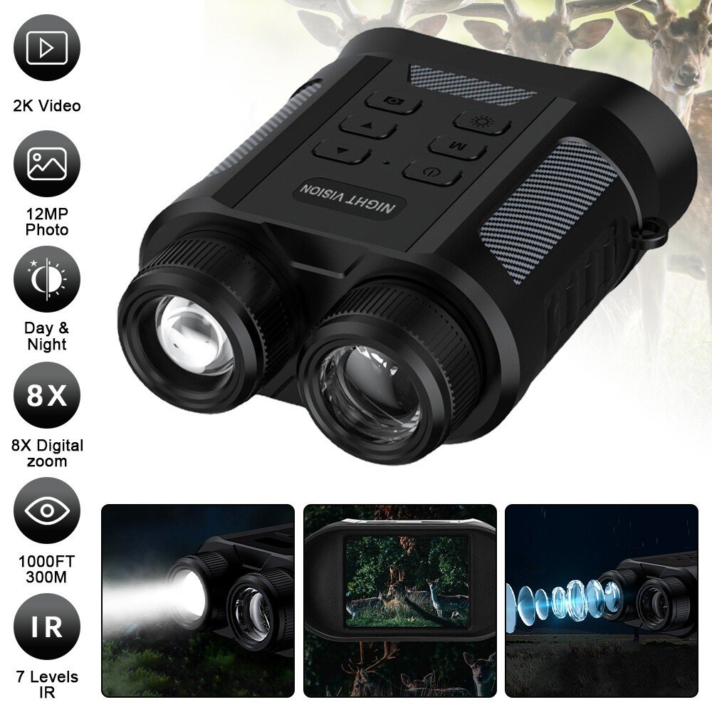 Night Vision Infrared Digital Binoculars for Darkness