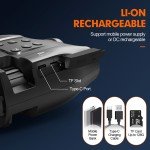IR Night Vision Binoculars with 1-5X Zoom